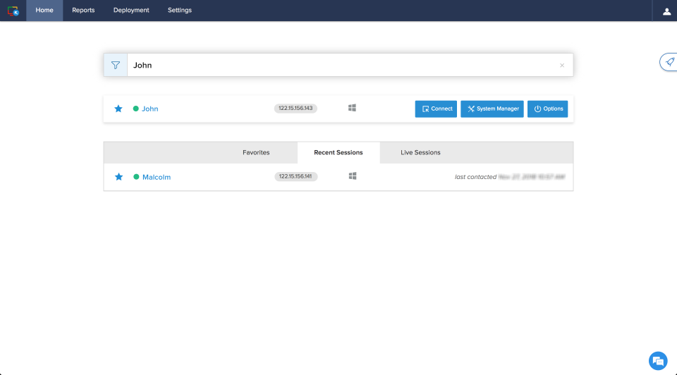screenshot of ManageEngine Remote Access Plus